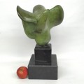 Nice bronze carving, sculpture signed  - 4