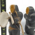 Nice Inuit stone sculpture, Chant de la gorge, Hudson Bay  - 2