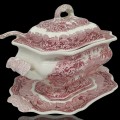 Magnifique soupière en porcelaine Mason's, Vista, Angleterre, vaisselle  - 4