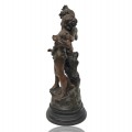Magnifique statue Victorienne en plâtre - 3