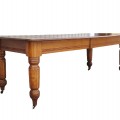 Antique turned legs kitchen table - 7