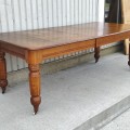 Antique turned legs kitchen table - 8
