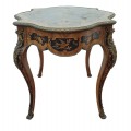 Antique marquetry table  - 11