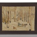 Magnifique tapis crocheté signée G.E.T. Georges Édouard Tremblay, Charlevoix - 1