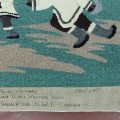 Magnifique tapisserie Inuit signée Annie Kilabuk (28 1/2'' x 45''), tapis  - 2