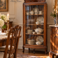 Antique aok corner china cabinet  - 2