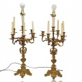 Magnifiques lampes chandeliers en laiton  - 3
