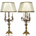 Magnifiques lampes chandeliers en laiton  - 1