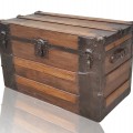 Antique restored trunk  - 1