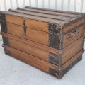Antique restored trunk  - 7
