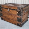 Antique restored trunk  - 8