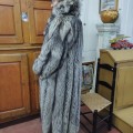 Manteau de fourrure long, renard argenté - 2