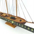 Two-mast sailboat model, fine details, nautical decor. - 4