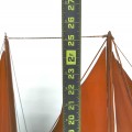Wooden sailboat model, charming handcrafted look - 2