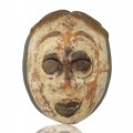 OldGuatemala carved wooden mask with worn paint - 1