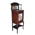 Antique record cabinet with mirror - 11
