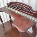 Antique record cabinet with mirror - 6
