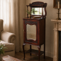 Antique record cabinet with mirror - 9