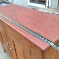 Antique pine bahut, buffet, top has been redone  - 4
