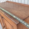 Antique pine buffet, 6 panels, square nails assembly  - 6