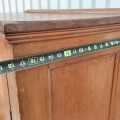 Antique pine buffet, 6 panels, square nails assembly  - 7