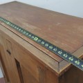 Antique rustic pine buffet, square nails assembly  - 3
