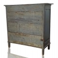 Meuble buffet antique en pin, couleur d'origine et clous forgés, bahut  - 8