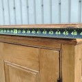 Meuble buffet antique en pin, haut d'armoire 2 corps ayant été restauré en bahut  - 5