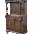 Meuble buffet de styleTudor en chêne, vaisselier  - 7
