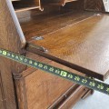 Antique oak slant top desk  - 4