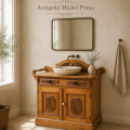 Meuble chiffonnier antique, lave-main  - 2
