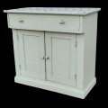 Meuble chiffonnier antique en pin, lave-main  - 1