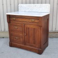 Little washstand with marble top  - 7