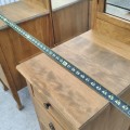 Meuble coiffeuse avec miroirs pivotants, bureau maquilleuse, commode  - 3
