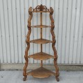 Antique corner victorienne shelf  - 5