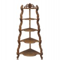 Antique corner victorienne shelf  - 1
