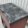 Dough hutch chest, coloration and top has been restored  - 4