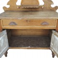 Meuble lave-main, chiffonnier antique, table de chevet  - 3