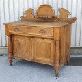 Meuble lave-main, chiffonnier antique, table de chevet  - 8