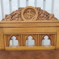 Meuble prie-dieu et chaise sculptée  - 3