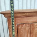 Rustic painted cabinet, original wear, antique charm - 4