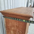Rustic painted cabinet, original wear, antique charm - 5