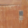 Rustic painted cabinet, original wear, antique charm - 7
