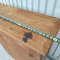Rustic painted cabinet, original wear, antique charm - 10