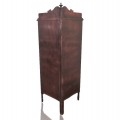 Meuble vaisselier en coin avec vitre bombée, curio, vitrine  - 6