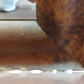 Antique carved wood Victorian mirror - 5