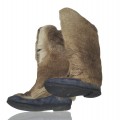 Vintage fur boots, traditional northern design - 2