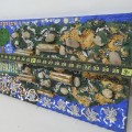 Folk art wall scene signed Willie Beaulieu - 2