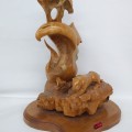 Folk art, wood carving sign Louis Lavoie - 4