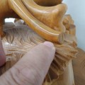 Folk art, wood carving sign Louis Lavoie - 5